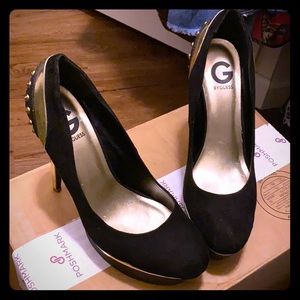 Black platform heels